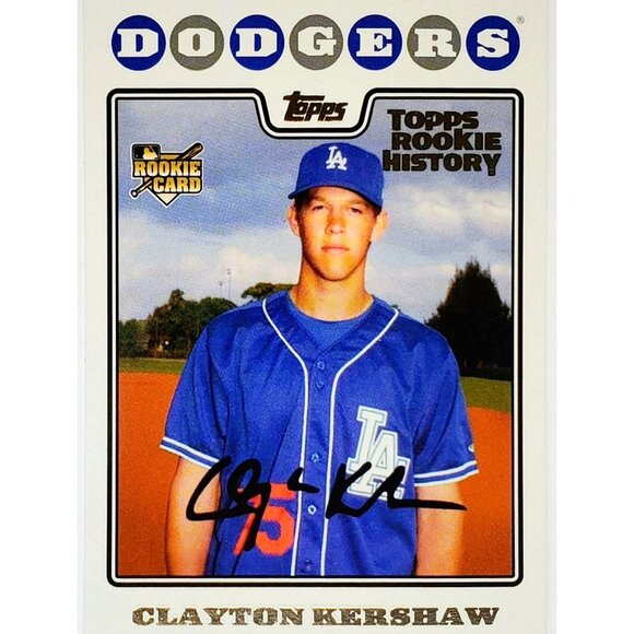 CLAYTON KERSHAW "ROOKIE HISTORY" (2008 RETRO) 2018 TOPPS ARCHIVES, DODGERS, MVP! - Picture 1 of 3